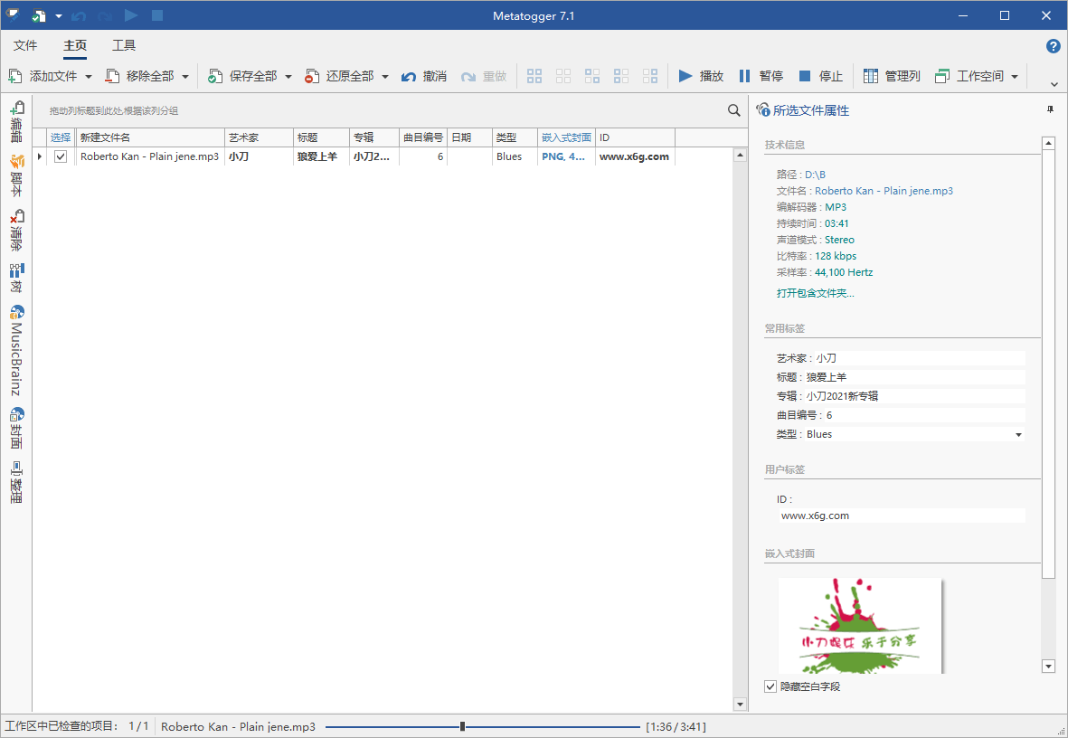 Metatogger音频编辑v7.2.0.4绿色版