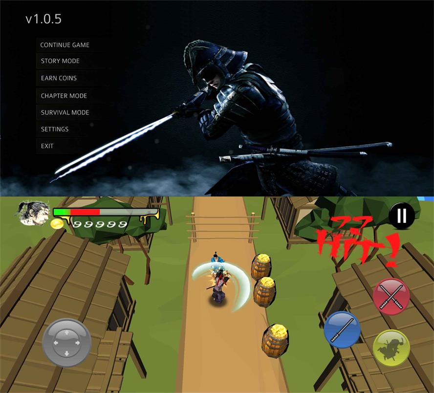 动作冒险闯关游戏 勇敢的浪人