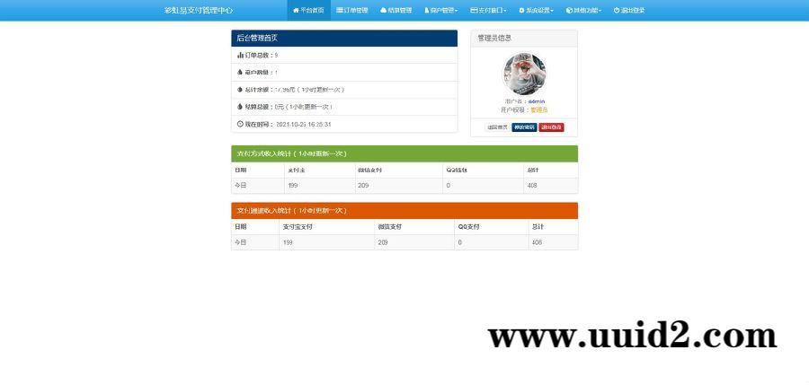 【已测】最新10月彩虹易支付完整版支持多通道轮训全开源运营版多模板/免签约支付系统/API退款/实名认证