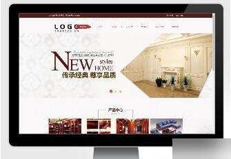 PbootCMS内核开发的网站模板 高档原木家具pbootcms网站模板