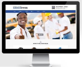 英文外贸蓝色高端简洁企业公司网站pbootcms模板