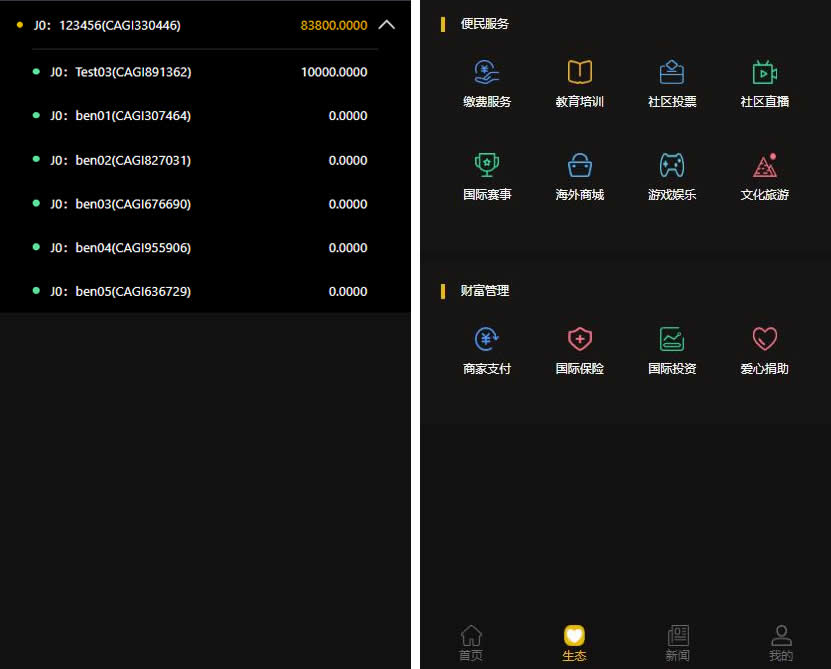区块链CAGI虚拟资产币投资分红理财创投源码+杠杆转账完整源码