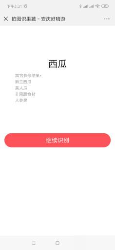 功能模块:果蔬识别V1.0.4 原版 拍照或者上传果蔬图片 自动识别名称 公众号吸粉利