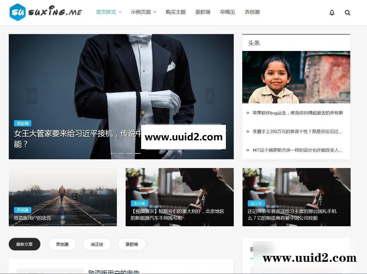 wordpress主题 最新苏醒Grace 6.2主题下载 wp博客主题