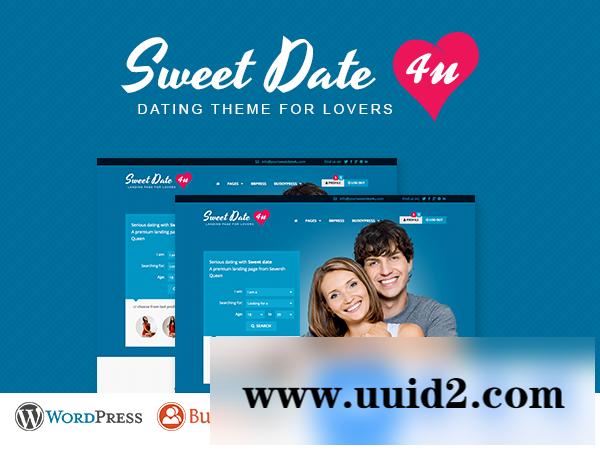 Sweet Date交友婚恋中/英wordpress模板