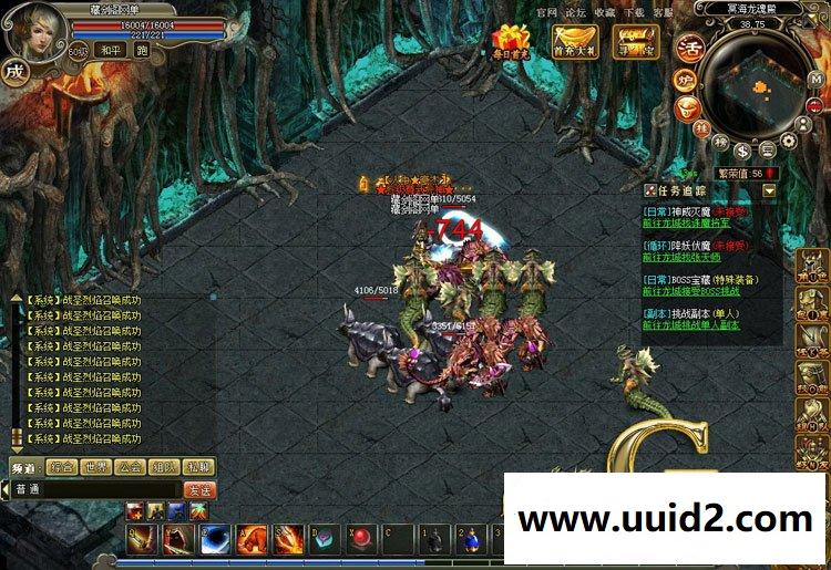 龙城传奇类网页游戏一键端单人进副本GM刷元宝金钱经验值