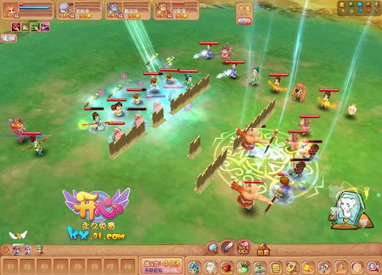 一款Q版回合制游戏：开心online服务端