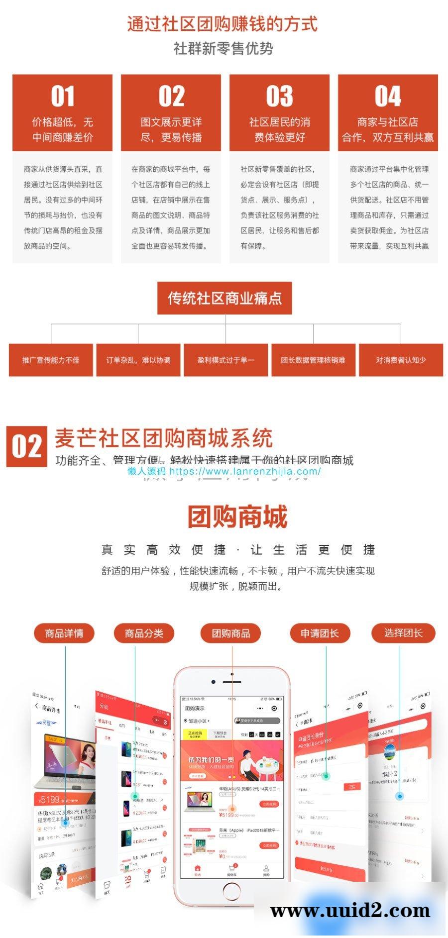 通用功能模块:麦芒社区团购拼团V2.0.47 开源版