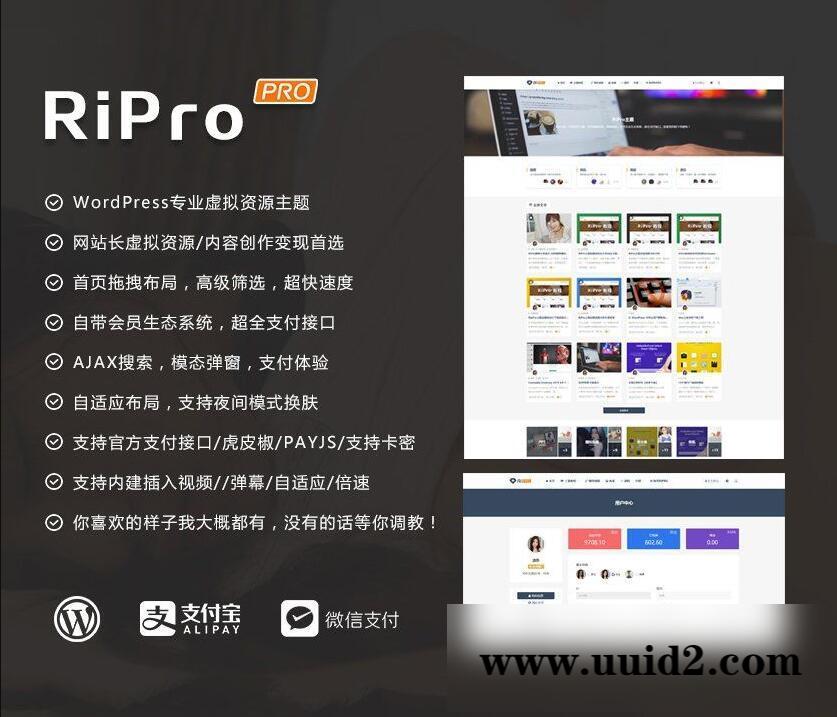 日主题ripro WordPress主题RiPro v8.6 无限制版