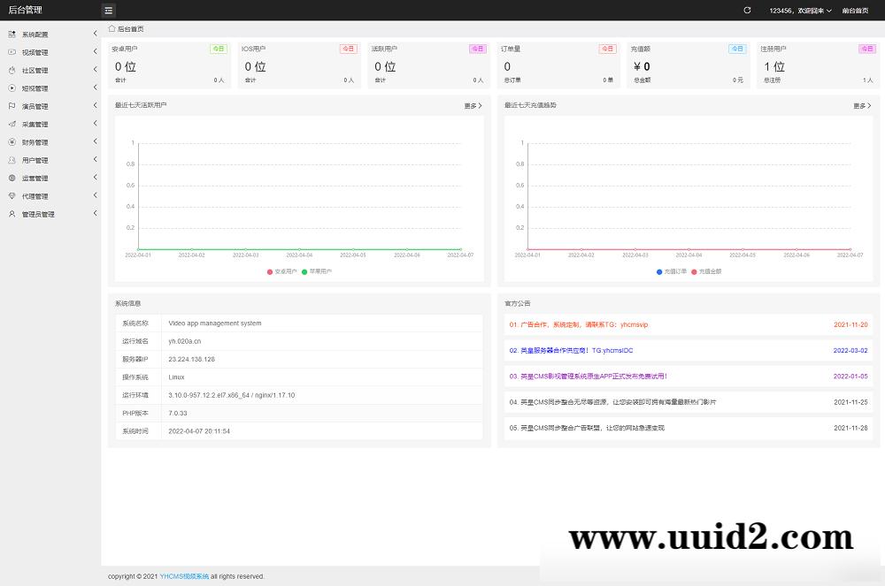 2022最新英皇cms影视网站系统源码_多种模板_自带采集_支持APP