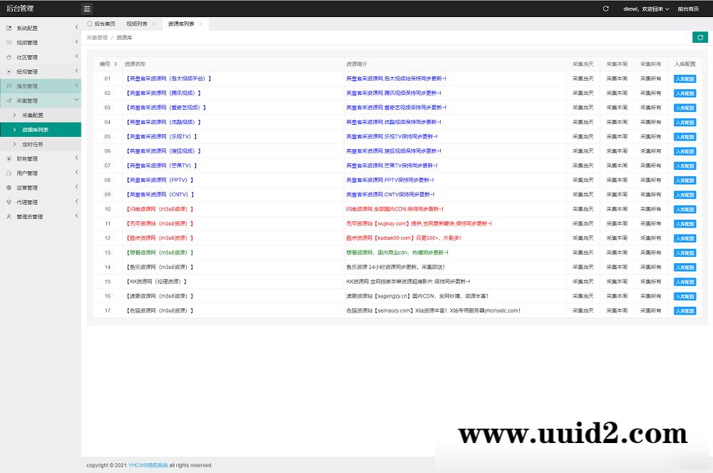 2022最新英皇cms影视网站系统源码_多种模板_自带采集_支持APP
