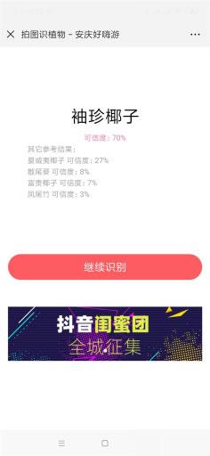 通用功能模块:植物识别V1.0.4 原版拍照或者上传植物图片自动识别名称公众号吸