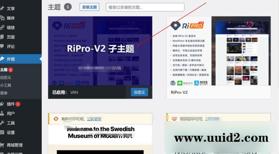 2022最新RiPro-V2子主题美化包源码