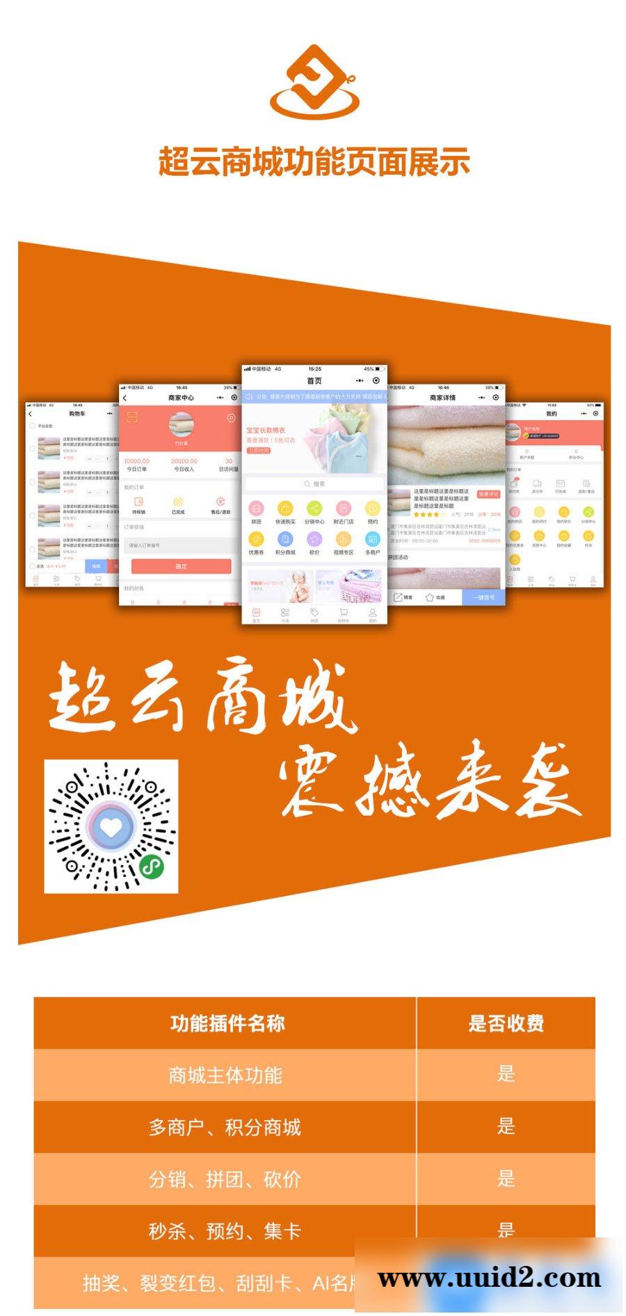 模块:超云分销多商户营销商城V1.3.0 小程序前端+后端