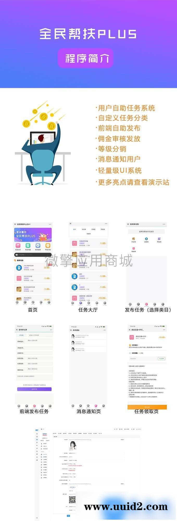 通用功能模块:全民帮扶PLUS 2.3.0 解密开源版