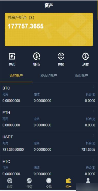新版UI币币交易所合约|合约交易|二开bbank源码